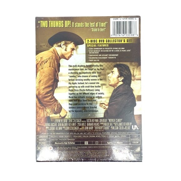 Midnight Cowboy Collector's Edition 2-Disc DVD Set Dustin Hoffman New & Sealed - Picture 5 of 10